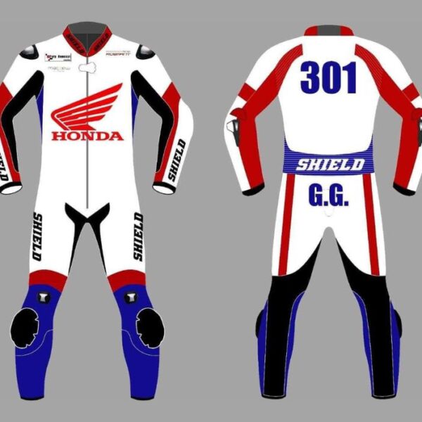 Racing Suit - White Blue