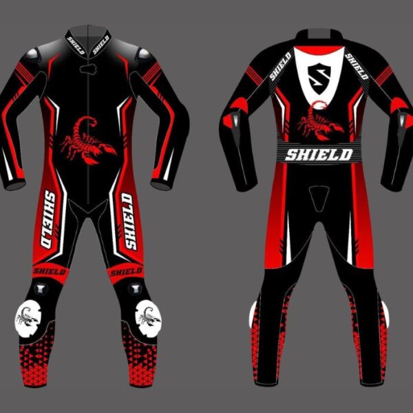 Racing Suit - Dark Red Black