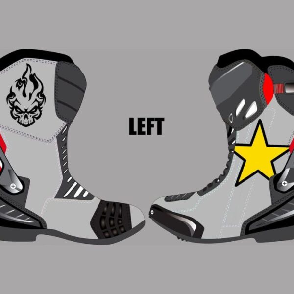 Motobike Shoes – Light Gray