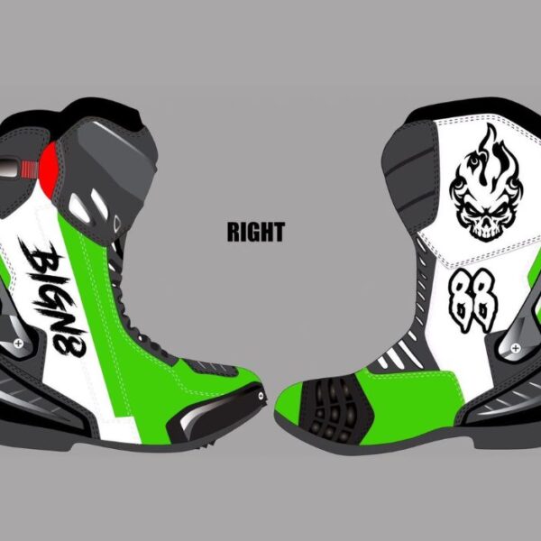 Motobike Shoes – Vivid Green