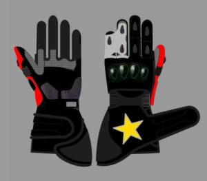 Motorbike Cow Leather Gloves